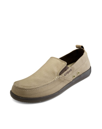 crocs男鞋 卡骆驰秋季复古男一脚蹬帆布鞋男休闲鞋