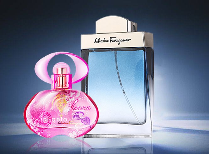 【持久留香】菲拉格慕ferragamo 香水限量定制情侣套装 金色花瓣30ml