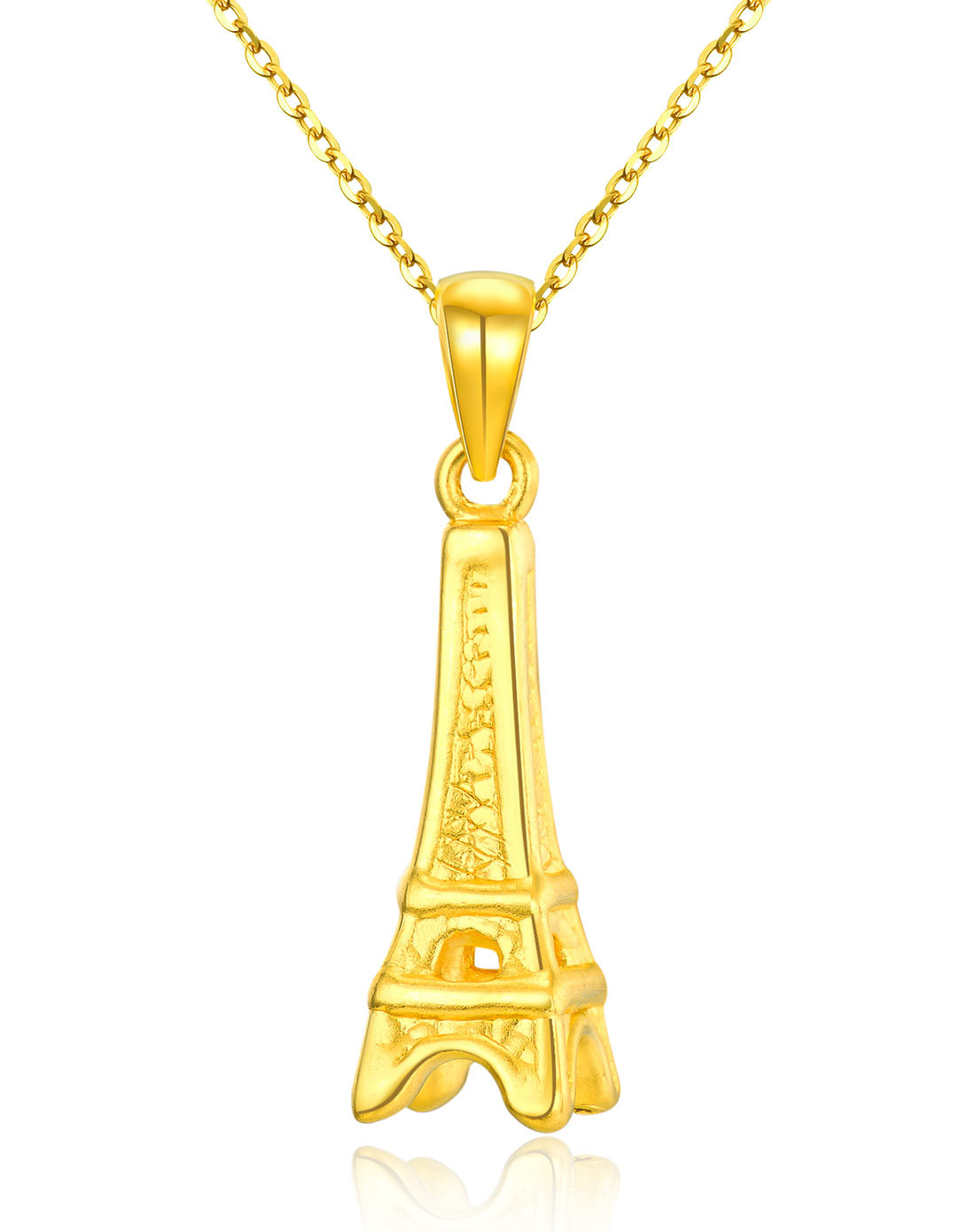 珂兰 足金吊坠 埃菲尔铁塔