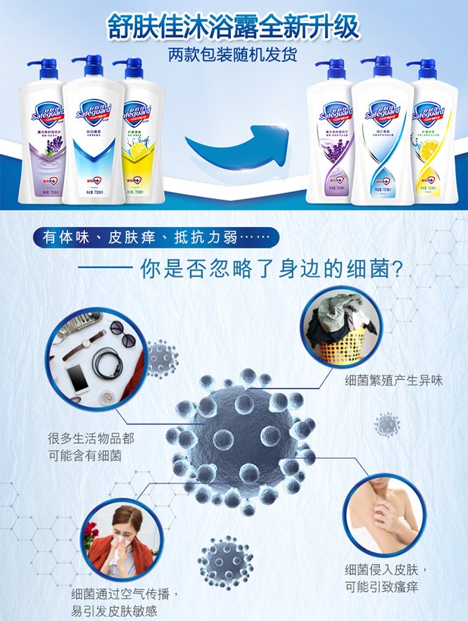 薄荷冰怡舒爽沐浴露720ml