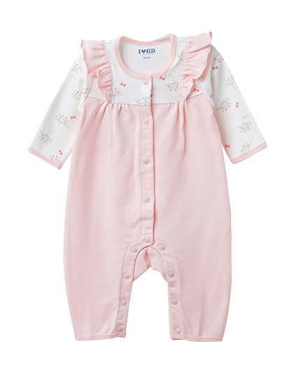 下一代 童装男女宝宝哈衣爬服 柔软舒适 花语全开连体衣