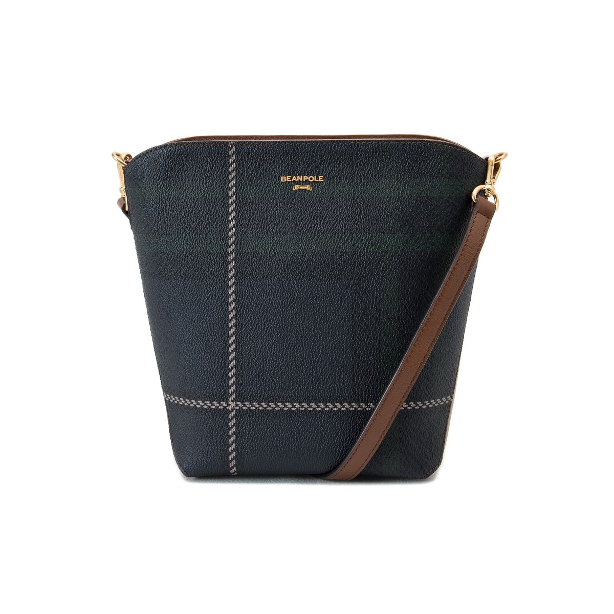 beanpole滨波2018商场同款女士格纹单肩斜跨包be81d3t22