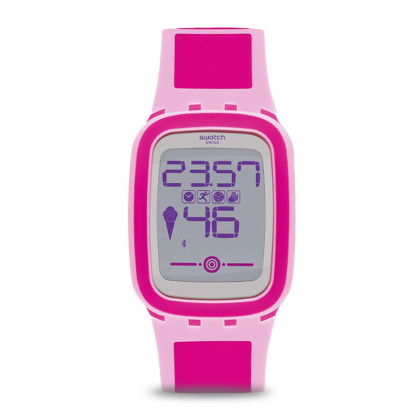 swatchtouchzeroone电子女表零度柔粉