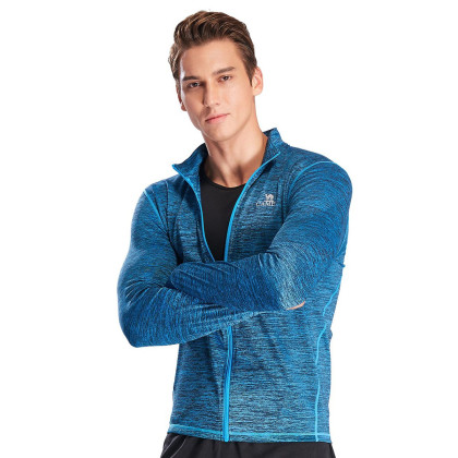 骆驼运动男式外套春夏立领短款针织休闲跑步情侣运动开衫外套男