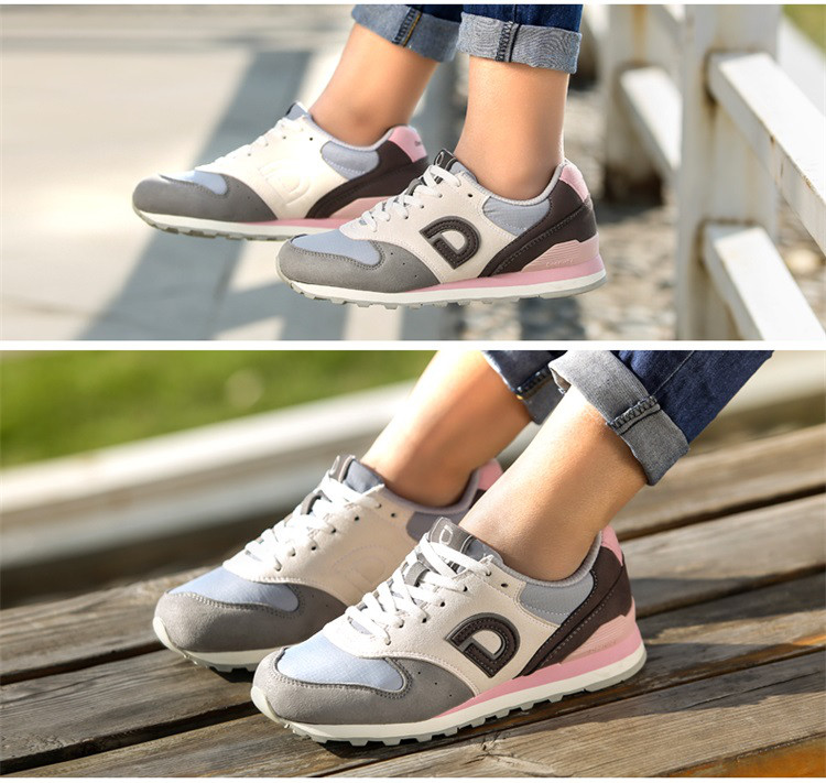 德尔惠 四季款轻便防滑女款运动复古鞋经典休闲鞋女