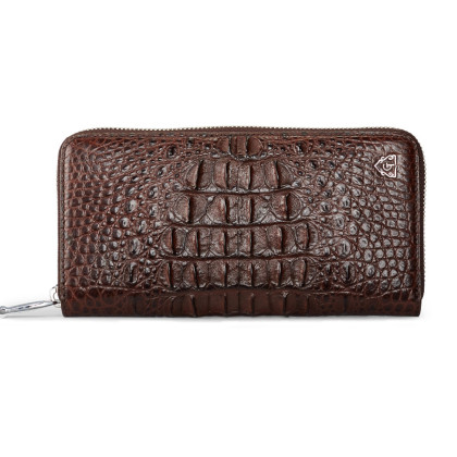真鳄鱼皮钱包男长款手包泰国真皮拉链多卡位鳄鱼皮包男包