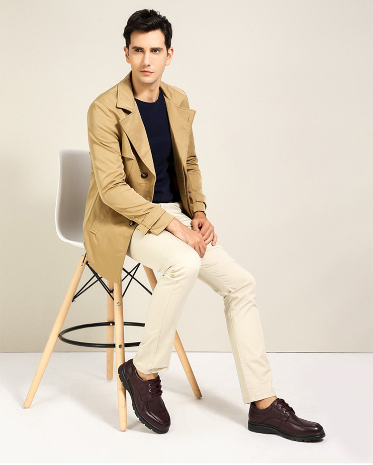 皮鞋男 商务休闲鞋德比鞋舒适简约透气耐磨休闲皮鞋