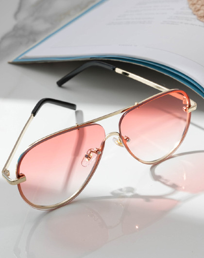 新款猫眼小框太阳眼镜女全框平面遮光镜