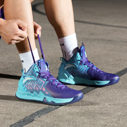 安踏篮球鞋男鞋夏季运动鞋汤普森战靴kt2高帮球鞋战靴