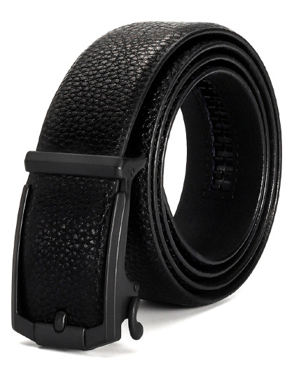 莱恩雷迪 【高端合金扣头纯牛皮皮带】休闲针扣设计男士伸缩自动扣