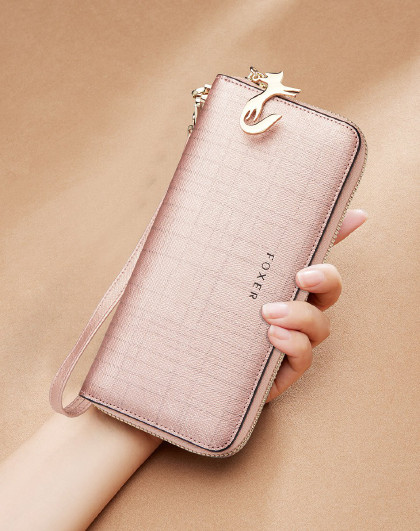 2020新款时尚牛皮长款钱包女零钱包卡包钱夹女士钱包