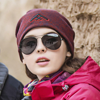 防风保暖男女款针织抓绒帽可双面戴户外帽子