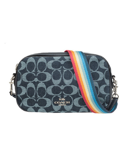 蔻驰 女士彩虹背带相机包单肩斜挎包