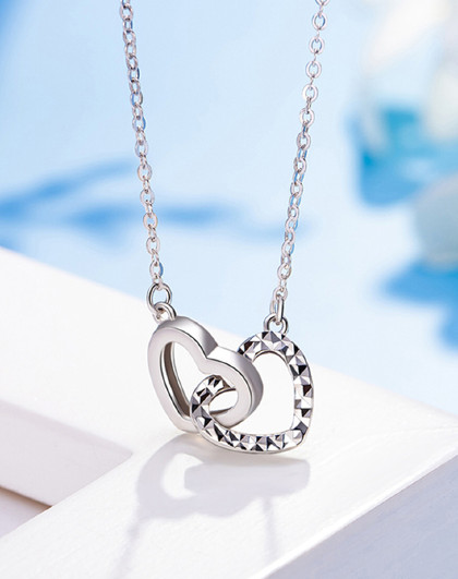 【2020新款】老庙pt950铂金项链少女心蝴蝶结白金套链