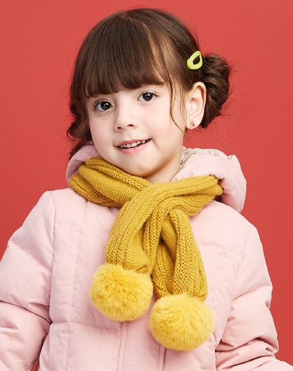 儿童围巾冬宝宝围巾冬季女童围脖保暖脖套秋冬冰雪