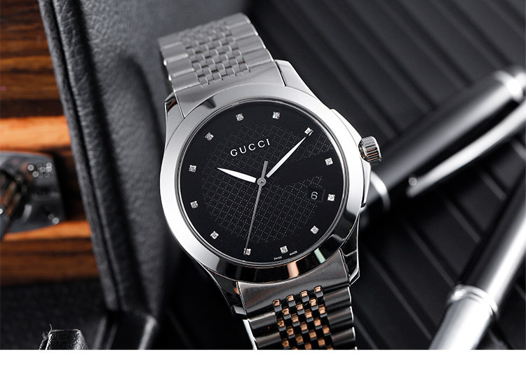 gucci石英男表ya126405礼物手表