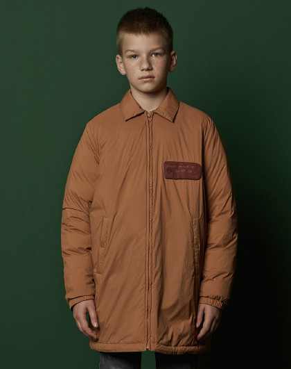 江南布衣集团蓬马秋冬新品中大童男女童轻薄保暖宽松中长款羽绒服