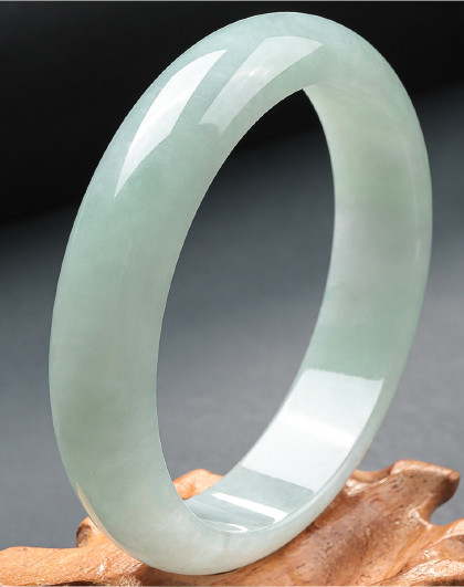 冰糯种飘翠绿天然a货翡翠手镯/玉镯女/玉手镯/玉镯