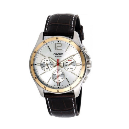 卡西欧男士石英表mtp-1374l-7a