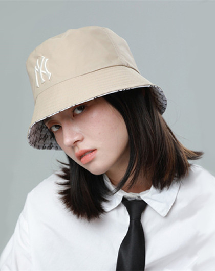 mlb 潮流老花双面男女同款帽子渔夫帽运动休闲cph4