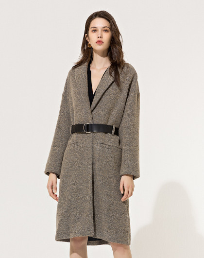 歌力思集团-iro法国高端品牌纯色腰带大衣