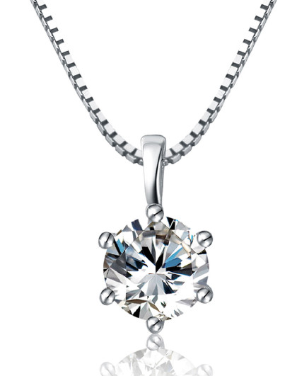 18k金车花工艺多倍显钻钻石吊坠