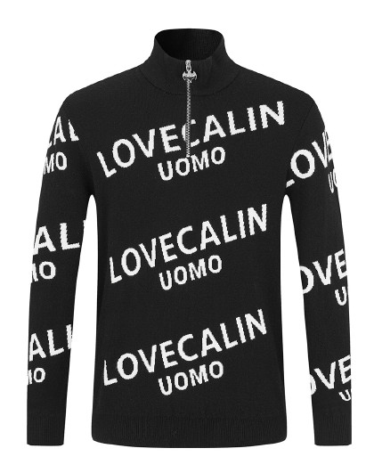 克莱切尼男式羊毛衫品牌禅蛙元素刺绣工艺撞色休闲羊毛衫