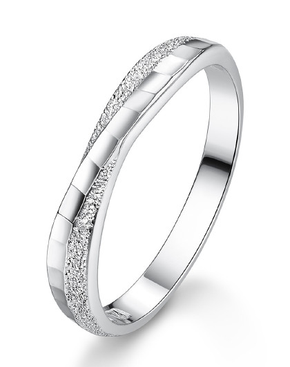 pt990铂金戒指女白金情侣戒娉婷相惜相爱计价