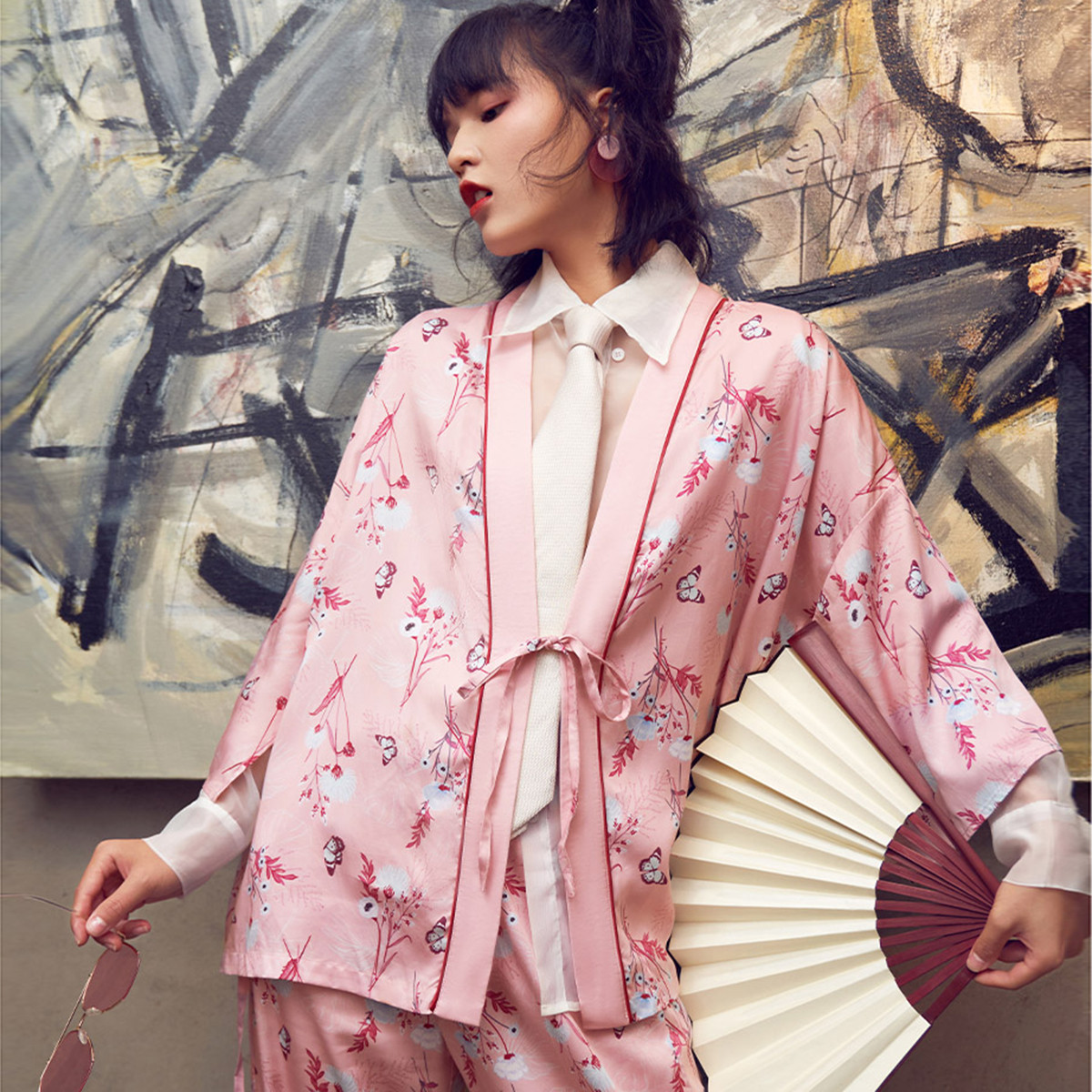 14日10点aimer爱慕女士国风家居服套装am465901