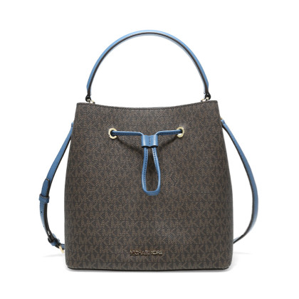 mk 女士大号suri老花抽绳水桶包手提包