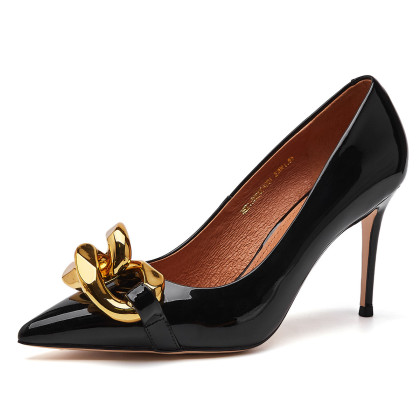 赫莲娜小皮鞋女秋冬平底单鞋女时尚百搭职业工作单鞋女