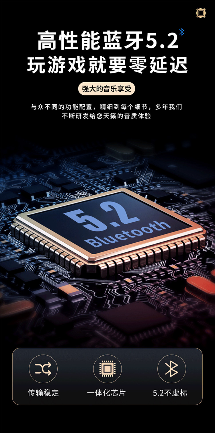 a3 超强续航运动蓝牙耳机9d天籁纯声电量显示全新降噪处理