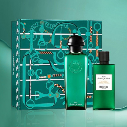 爱马仕礼盒橘绿古龙水100ml 沐浴露80ml