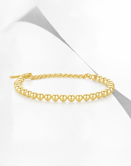 【超值疯抢】周大生s925银光珠造型手链手饰