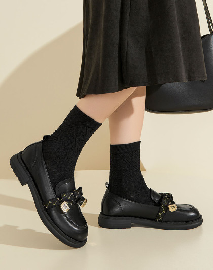 【爆款】21新品欧美复古风浅口方头漆皮通勤鞋小皮鞋女单鞋女鞋