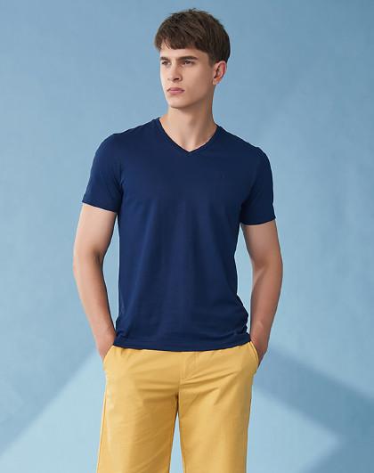 【保形索罗纳】短袖t恤男夏季新款时尚国潮水墨画印花体恤衫