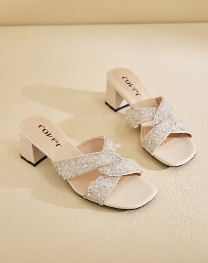 韩版踩屎感厚底女拖鞋夏款高级外穿套趾白色拖鞋增高百搭拖鞋女