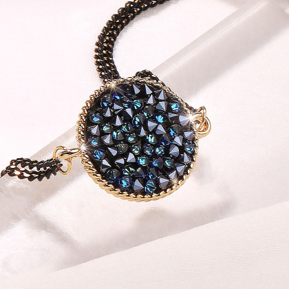 【夏上新】蔻斯琦蓝色多瑙河浪漫恋曲手链璀璨碳晶石双层手饰