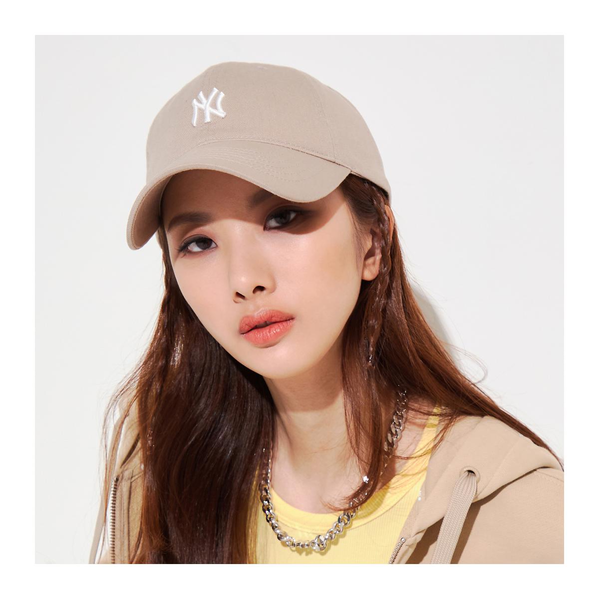 10点开抢:mlb 美职棒明星同款棒球帽 新款米灰色 ny标