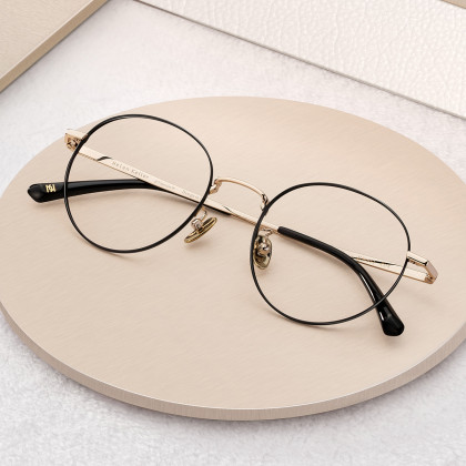 海伦凯勒【配镜套餐7天发货】海a037眼镜框女超轻钛近视眼镜