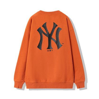 春秋mlb ny/la印花卫衣男款女款情侣休闲百搭圆领卫衣潮