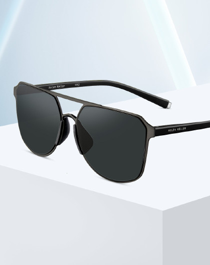 gm墨镜女太阳镜男防紫外线2024款渐变茶眼镜高级感潮流出游镜