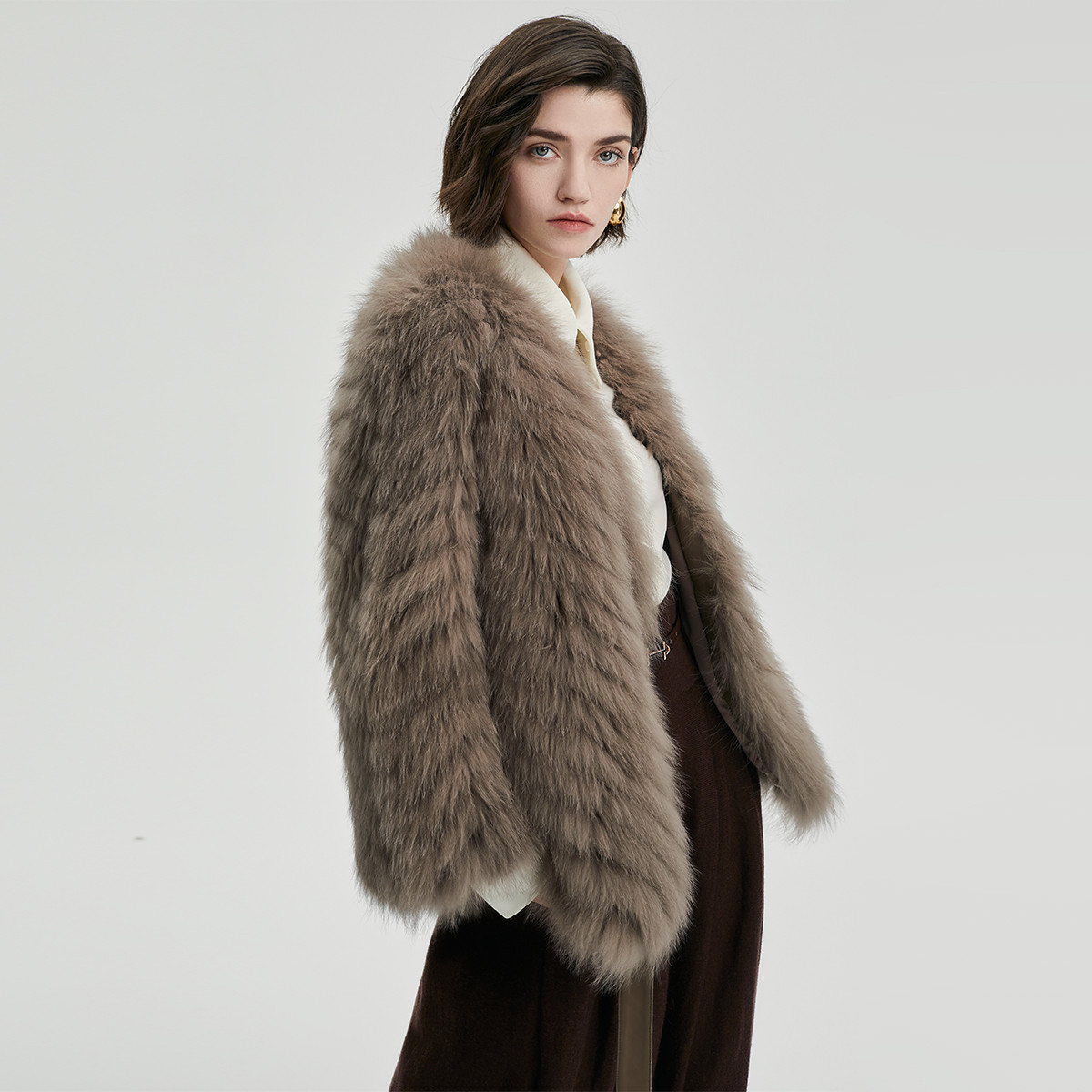 【奢华狐狸毛】狐狸毛皮草外套冬女冬季时尚皮草上衣女