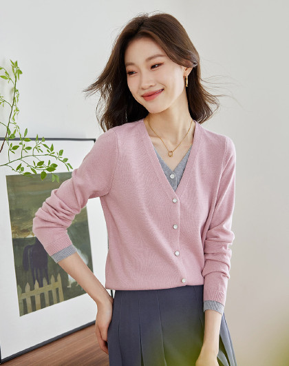 【小香风短款针织衫】秋冬方领重工扭花肌理套头衫女