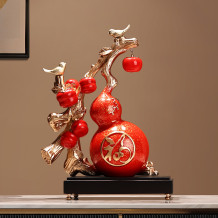 新中式家居客厅葫芦柿子摆件电视柜搬家礼物开业装饰乔迁新居礼品