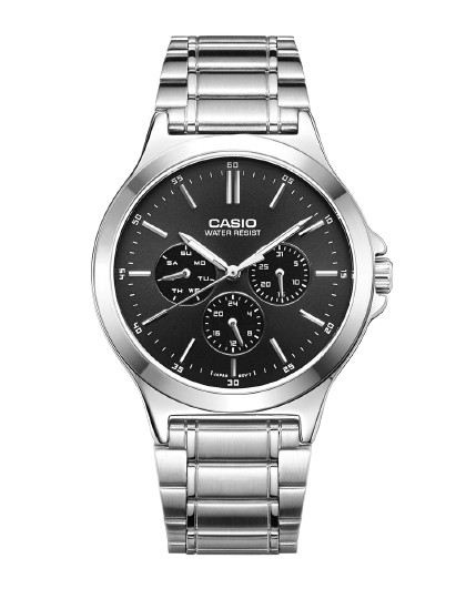 卡西欧手表男指针系列商务简约休闲防水石英男士手表