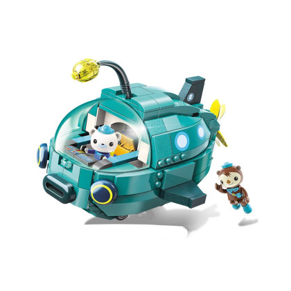 海底小纵队启蒙enlighten儿童积木灯笼鱼艇octonauts巴克队长和谢灵通