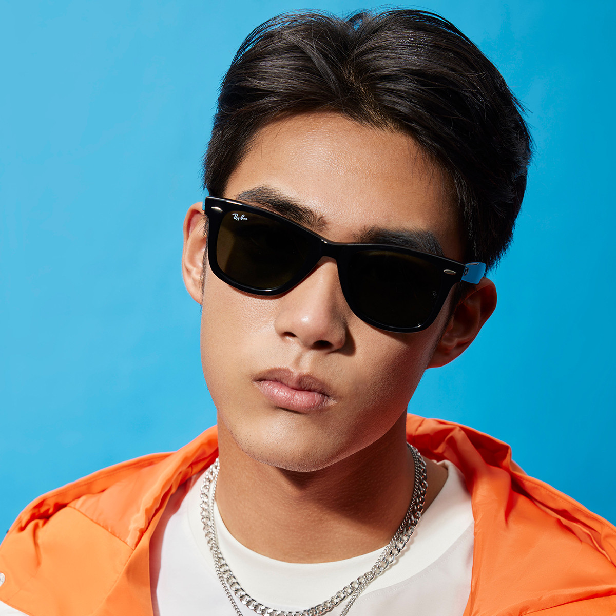 雷朋太阳镜板材镜框方形0rb2140f