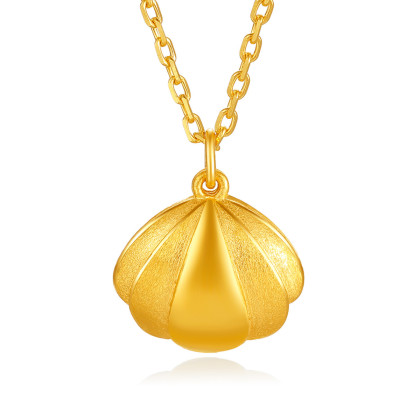 tsl谢瑞麟黄金贝壳足金套链