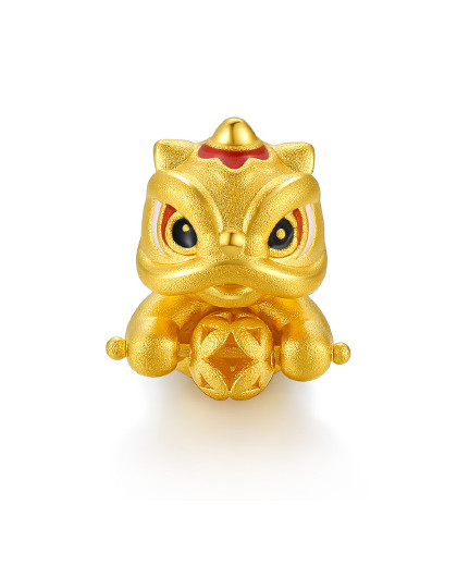 【新春钜惠】黄金吞金兽足金转运珠金球可旋转串珠不含手绳